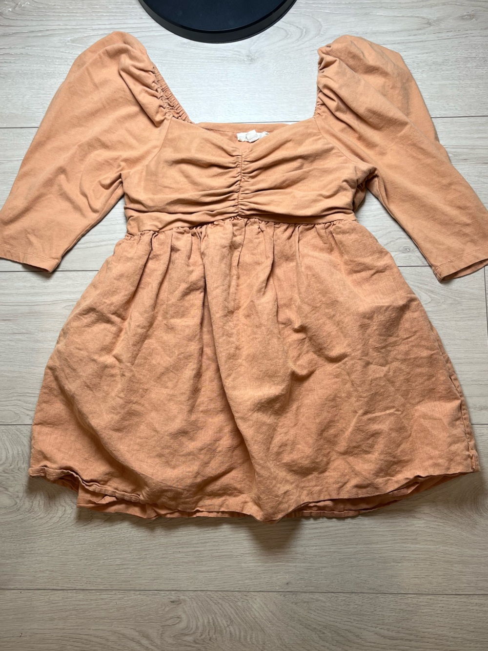 forever that girl dress/top/smock Orange Med Women’s Anthropology Linen/cotton